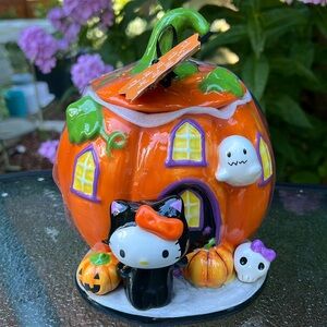 Hello kitty  pumpkin cookies jar